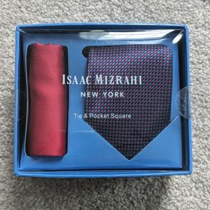Isaac Mizrahi Tie and Pocket Square
